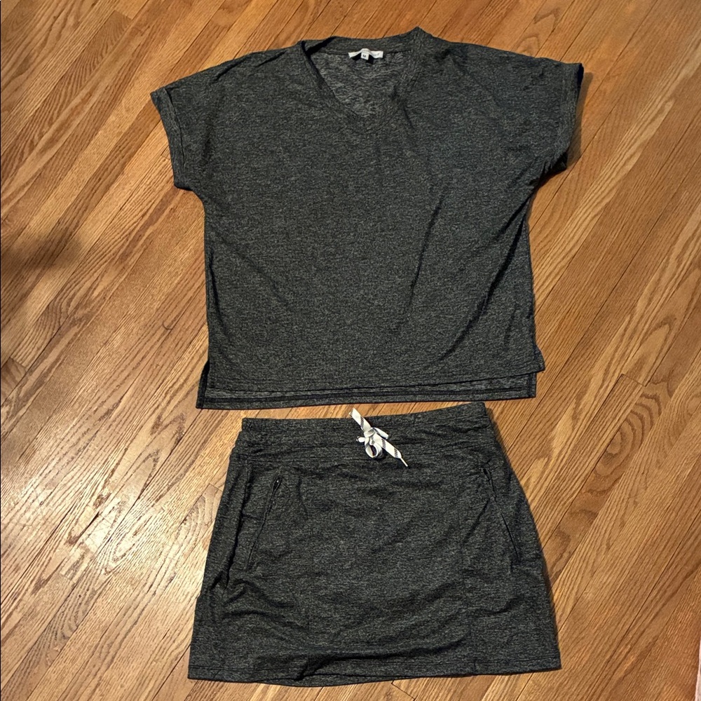 KEREN Hart Charcoal Skirt Set